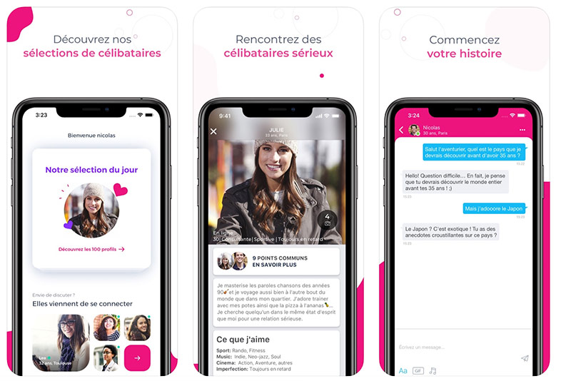 application meetic
