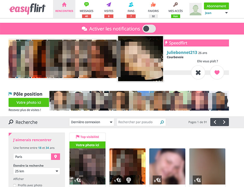 interface site easyflirt